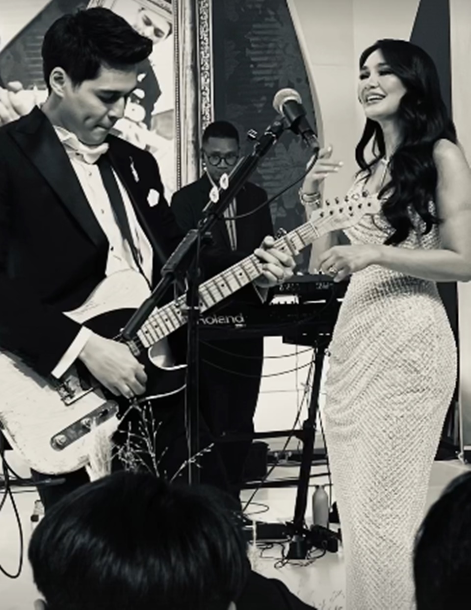 Luna Maya dan Maxime Bouttier di Resepsi Jakarta